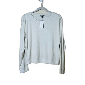 NWT Alfani Intimates Sleepwear Heather Grain Top Small Cozy Soft Cabincore Basic